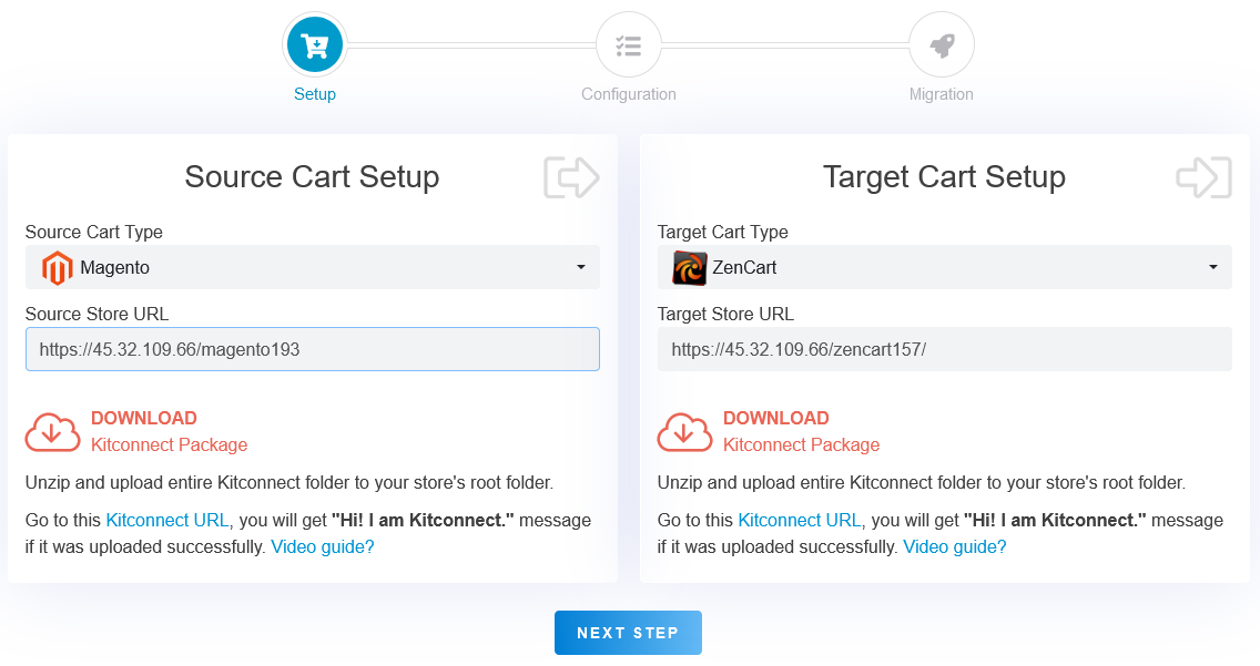 eCommerce migration