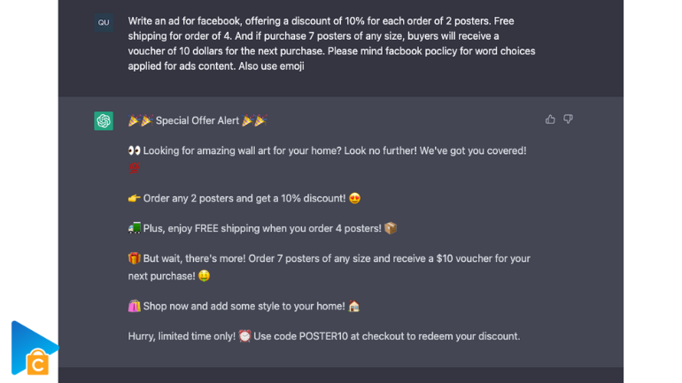 ChatGPT for eCommerce 10