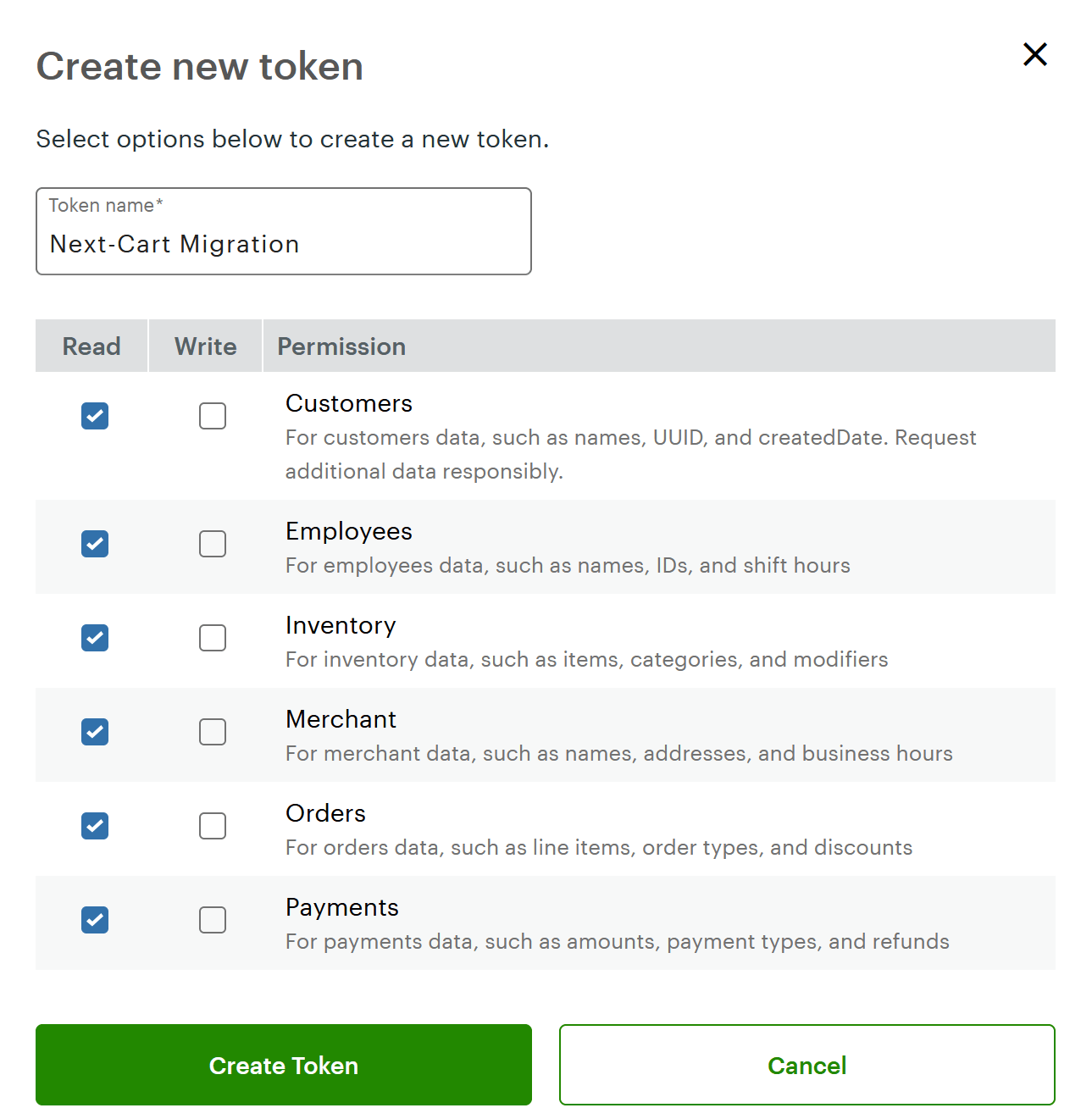 Clover Create API