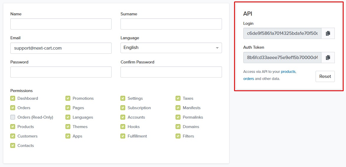 Jumpseller API Login and Auth Token